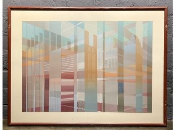 Large Colorful Don Munz Lithograph Titled Citadels Signed/Numbered