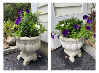 Pair Of Grecian Urn Planters