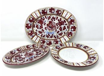 Fima Deruta Italy Pottery Trio