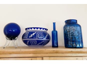 Cobalt Blue Art Glass Collection