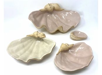 Ellen Evans Handmade Art Pottery Shell Dishes