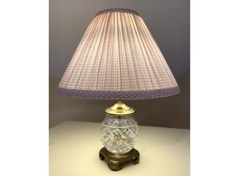 Vintage Waterford Cut Glass Table Lamp