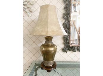 Hammered Metal Table Lamp