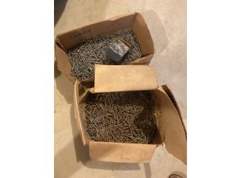 Two Large Boxes Of Nails