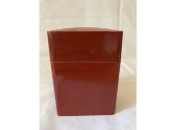 Small Red Crayonne Plastic Box - Made In England