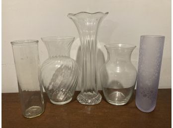 Lot #2 Glass Vases