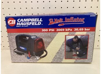 Campbell Hausfeld 12 Volt Inflator In Box Like New Condition