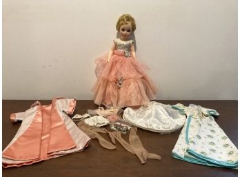 Vintage Doll With A Few Outfits