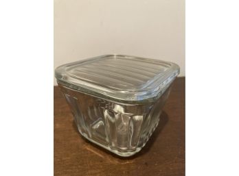 Anchor Hocking Vintage Design 1932 Glass Covered Dish