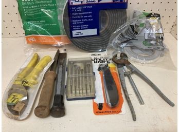 Weather Stripping And An Array Of Helpful Tools