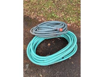 Two Garden Hoses - Sage Green And Bright Green