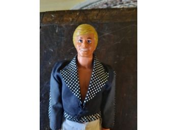 Vintage Mattel 1968 Ken Doll In White Slacks & Tux Jacket Excellent