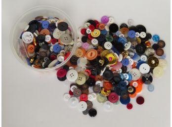 A Container Of Vintage Assorted Buttons