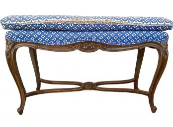 Vintage Custom Upholstered Bench