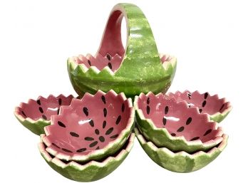 Vintage Watermelon Bowl Set