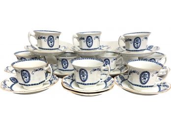 Vintage Woods Ware 'Broadmoor' Demitasse Set Service For Ten (plus)