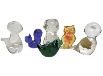 Collection Of Vintage Glass Animals