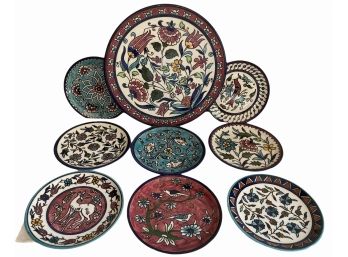 Hand Painted Ceramic Plates From Jerusalem