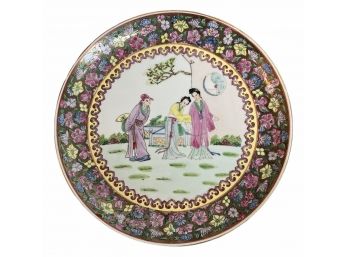 Antique Chinese Famille Rose 12' Porcelain Platter