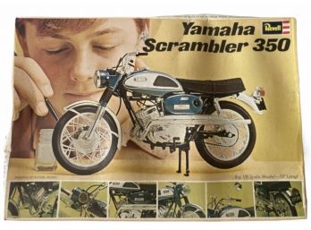 Vintage Revell 'Yamaha Scrambler 350'  - 1/8 Scale Model