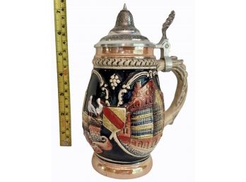 Antique German 6.5 Inch Beer Stein (F)