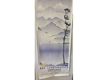 1996 Roy Lichtenstein Exhibition Poster 'Landscapes With Tall Tree' 49' X 21'