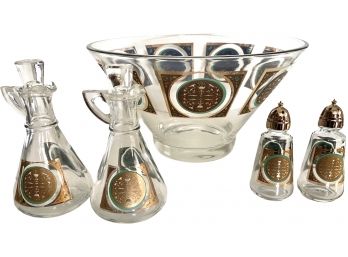 MCM Irene Pasinski Five Piece Glass Lot 1960s