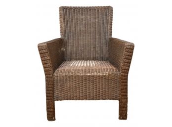 Crate & Barrel Wicker Arm Chair