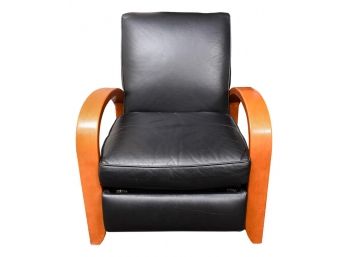 Restoration Hardware Leather Recliner Arm Chair