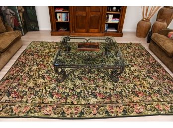 Floral Needlepoint Area Rug