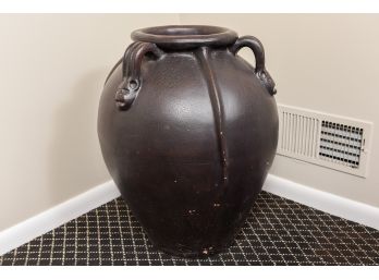 Large Handled Pottery Vessel