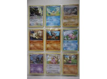 18 Pokemon Cards - Bouffalant, Panpour, Geodude And More