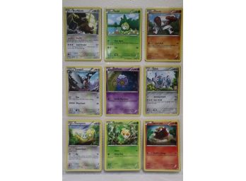 18 Pokemon Cards - Bouffalant Petilil, Throh And More