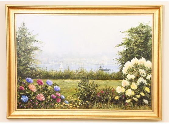 Framed Painting Of Landscape Signed By Carlos Rios