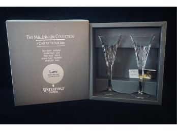 The Millennium Collection Waterford Crystal Glasses - Never Used