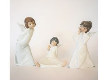 Three Lladro Angels - All With Boxes