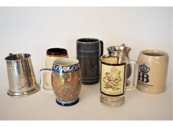Collection Of Fun Beer Steins