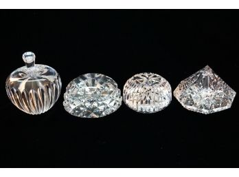 Collection Of Four Waterford Crystal Paperwieghts