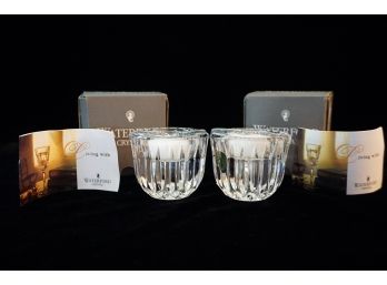Two Waterford Crystal Candles With Boxes - New