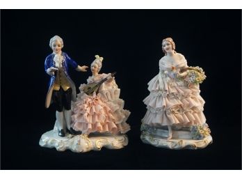 Two Porcelain Statues With Great Details