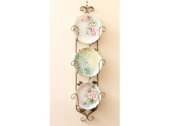 Hanging Plate Rack And Plates