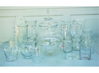 Collection Of Unsigned Glass