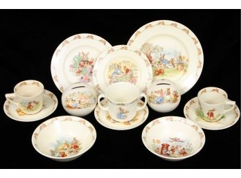 'Bunnykins'Plates And Bowls By Royal Doulton