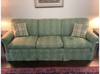 A9, Green Floral Sofa 3 Seater, Matching Loveseat Available