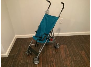 A58, Blue Umbrella Stroller By Cosco, Used For Teddy Bears