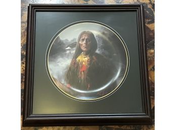 Donald Zolan 1983 'Noble Tribes' Plate In Shadowbox