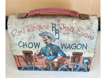 Roy Rogers & Dale Evans Chow Wagon, Vintage Metal Lunch Box