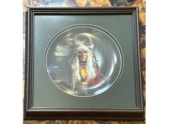 Donald Zolan 1983 'Noble Tribes' Plate In Shadowbox