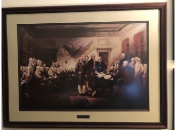 Framed Signing Of The Declaration Of Independence