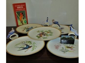 Lot Of Five Items With Bird Motif